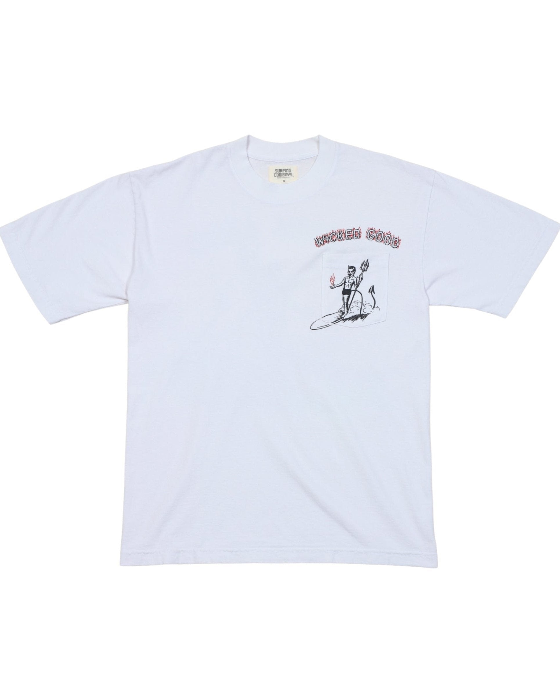 Wicked Good Pocket T-Shirt Vintage White Front