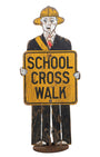 Wooden School Crossing Guard 1940s Full View Front