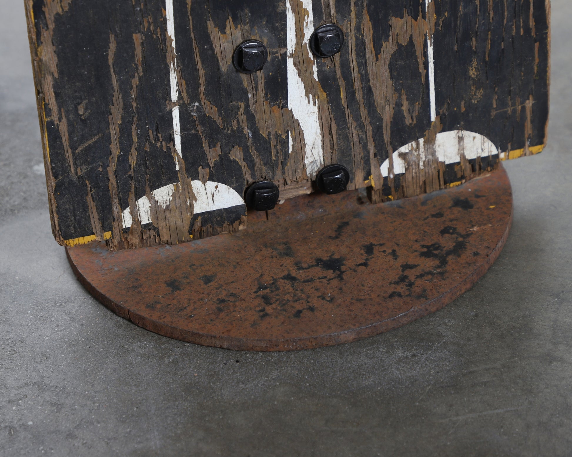 Vintage 1940s Wooden School Crossing Guard Sign