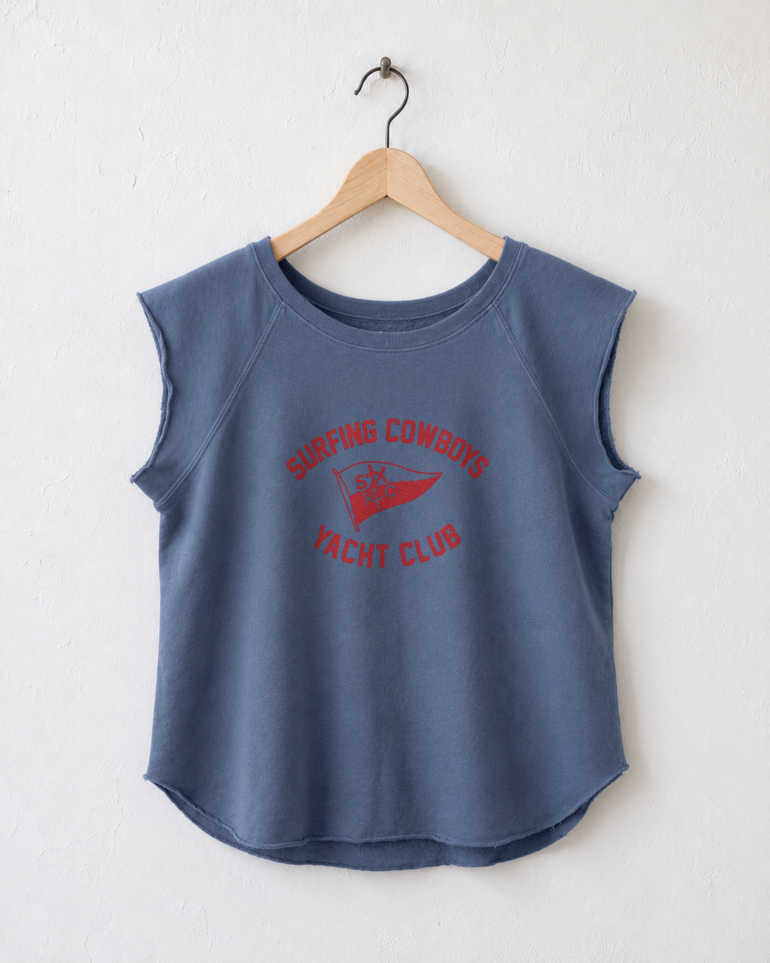 Yacht Club Women's Raglan Washed Indigo