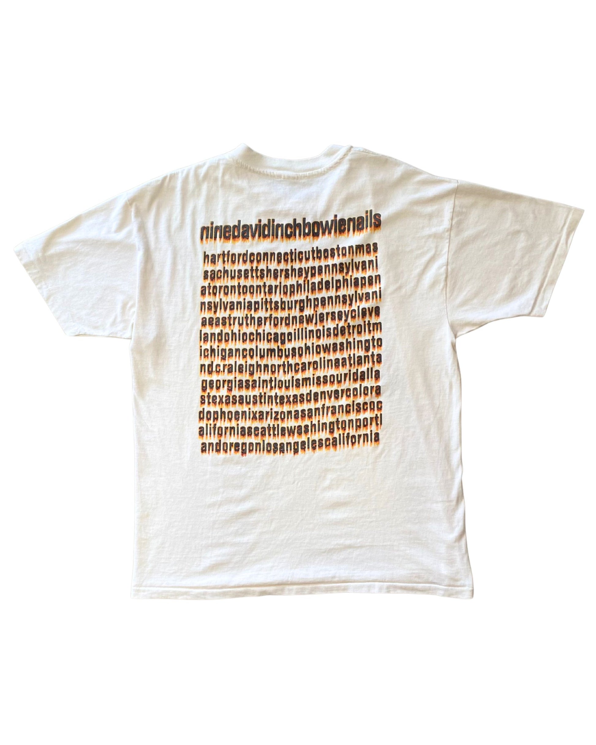 David Bowie and Nine Inch Nails 1994 Tour T-Shirt