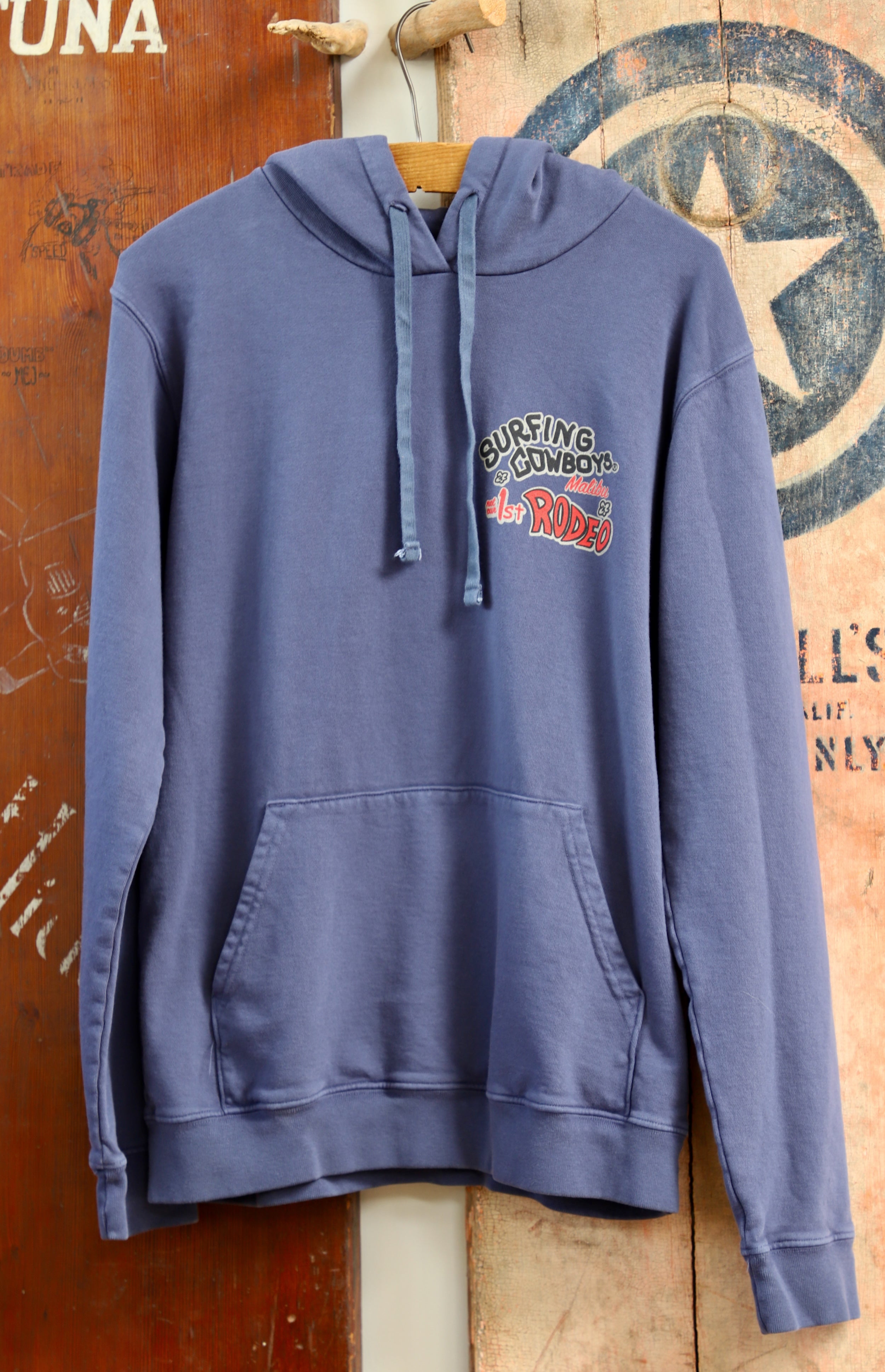 Rodeo Pull-Over Hoodie Washed Navy