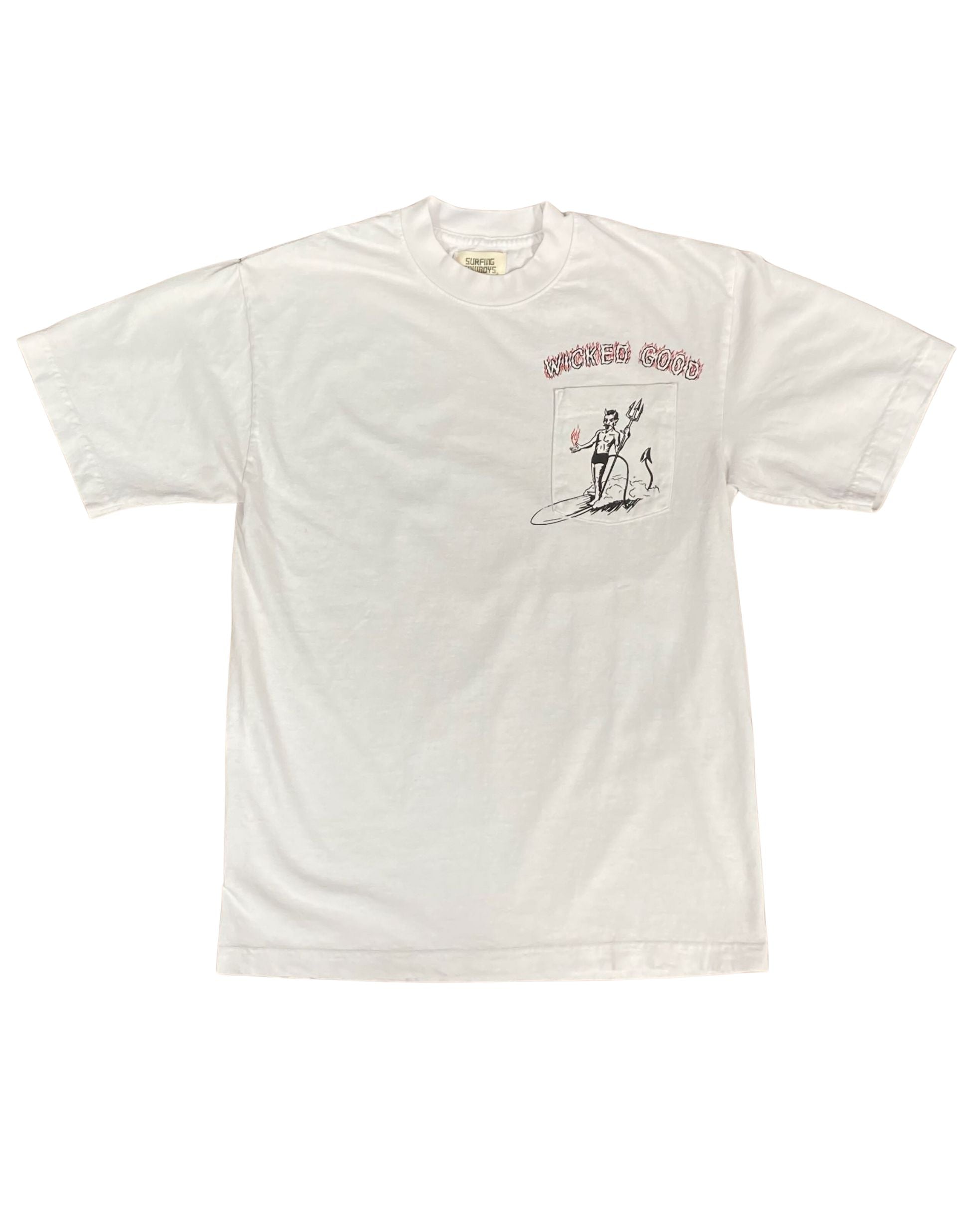 Wicked Good Pocket T-Shirt Vintage White